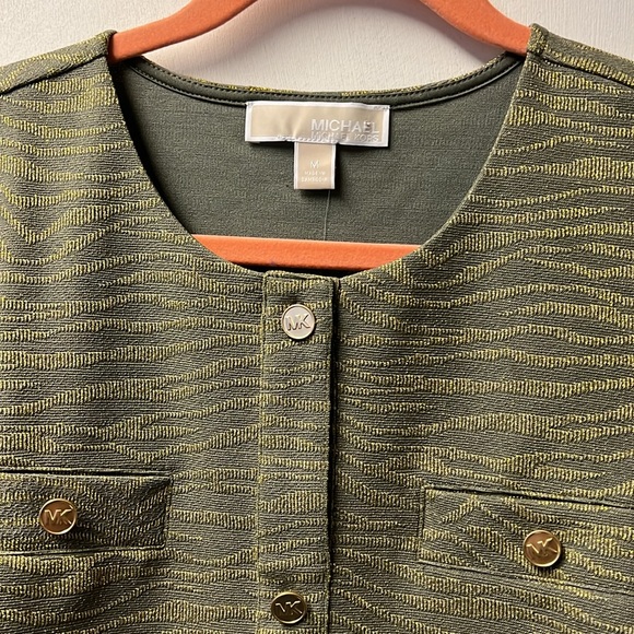 MK Army Green Blouse - Picture 3 of 3